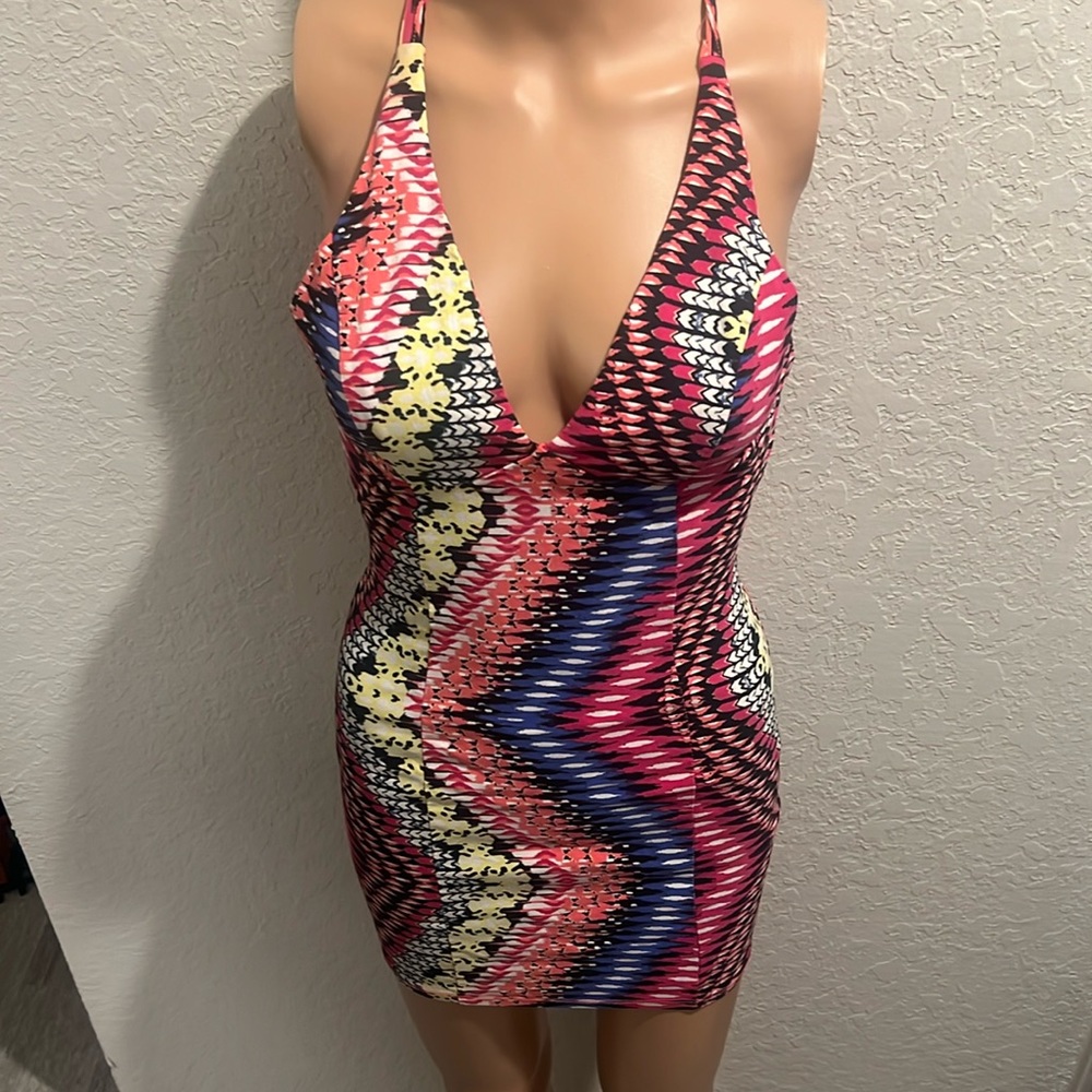 Colorful mini dress